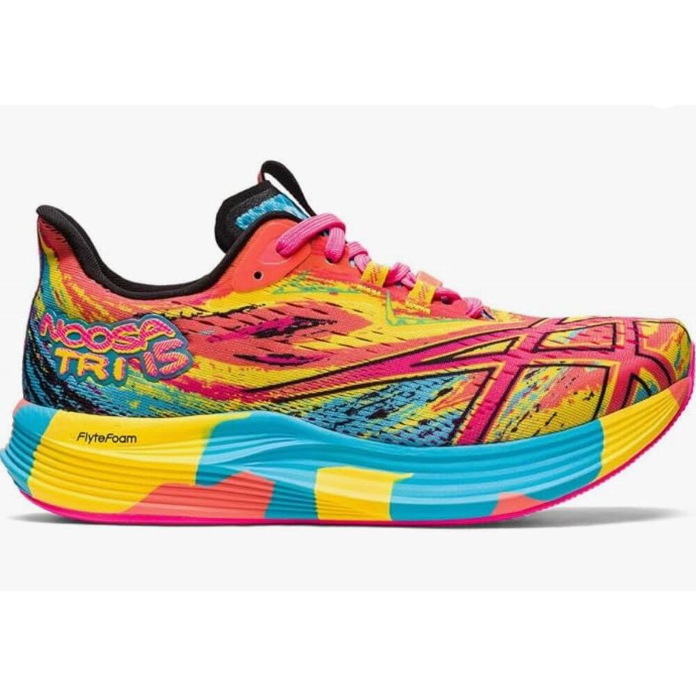 Asics Gel Noosa Tri 15 Aquarium Vibrant Yellow Multicolr FLYTEFOAM Sneakers SZ 9 - Picture 2 of 13
